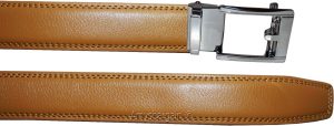 Leather dress belt track line belt Automatic Lock new transparent buckle up-43" - Image 17