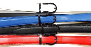 Leather dress belt track line belt Automatic Lock new transparent buckle up-43" - Image 23