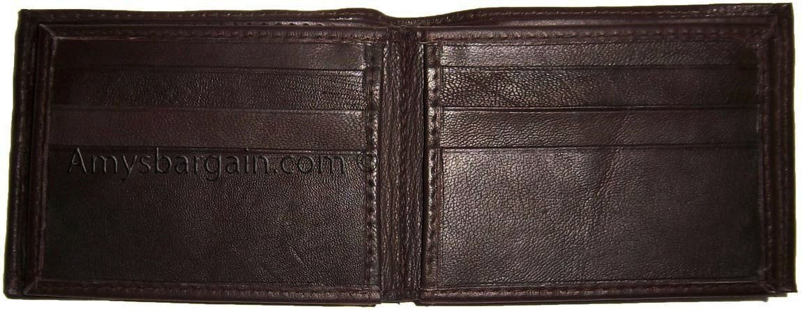 Leather man's Wallet. 9 Card Holder 3 ID windows Billfold Wallet brand new. - Image 13