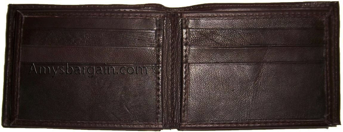 Leather man's Wallet. 9 Card Holder 3 ID windows Billfold Wallet brand new. - Image 7