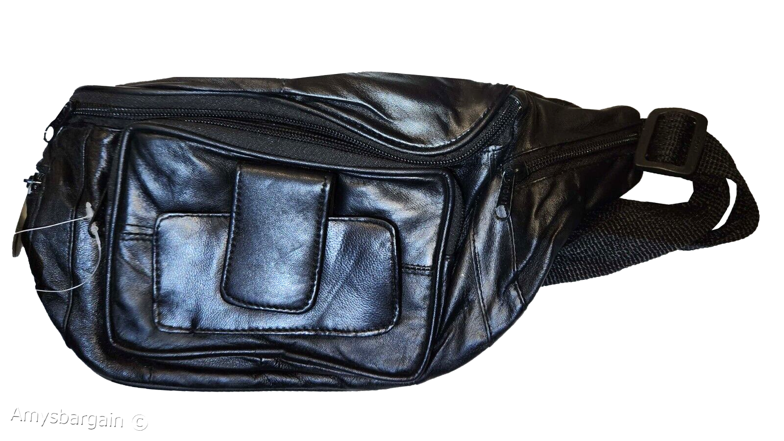 Leather waist pouch waist bag genuine leather bag real leahter fanny pack new - Image 3