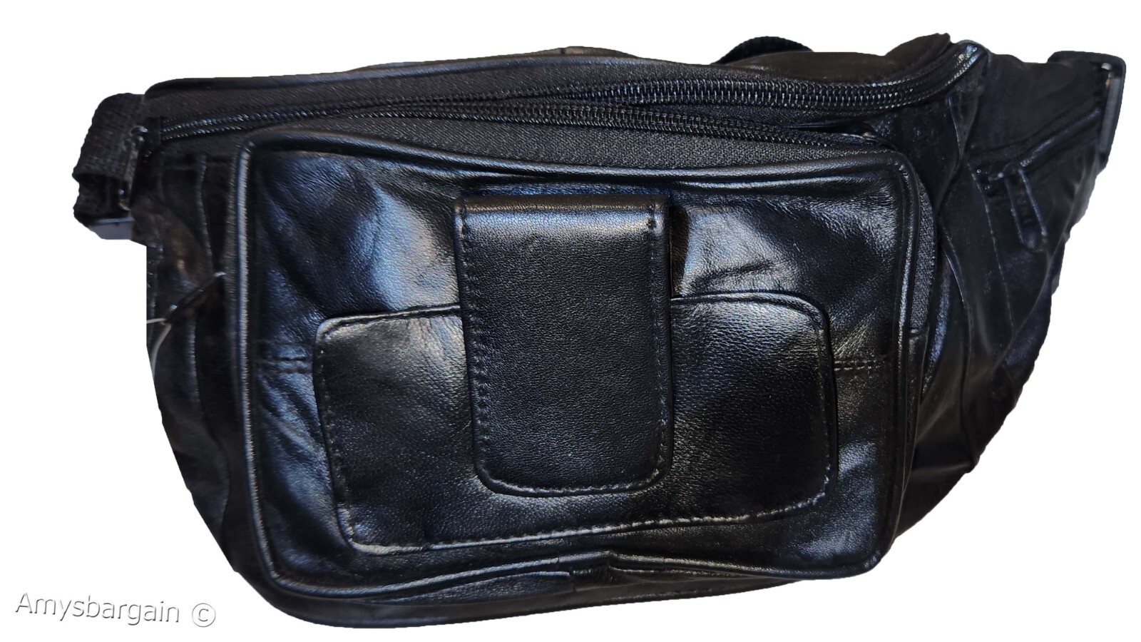 Leather waist pouch waist bag genuine leather bag real leahter fanny pack new - Image 6