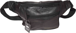 Leather waist pouch. waist bag, leather bag, Fanny pack 44 inch adjustable band - Image 4