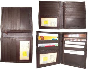 Lot of 12 Leather Hipster wallet billfold brown Bifold zip coin purse wallet NWT - Image 3