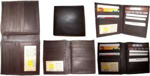 Lot of 12 Leather Hipster wallet billfold brown Bifold zip coin purse wallet NWT - Image 7