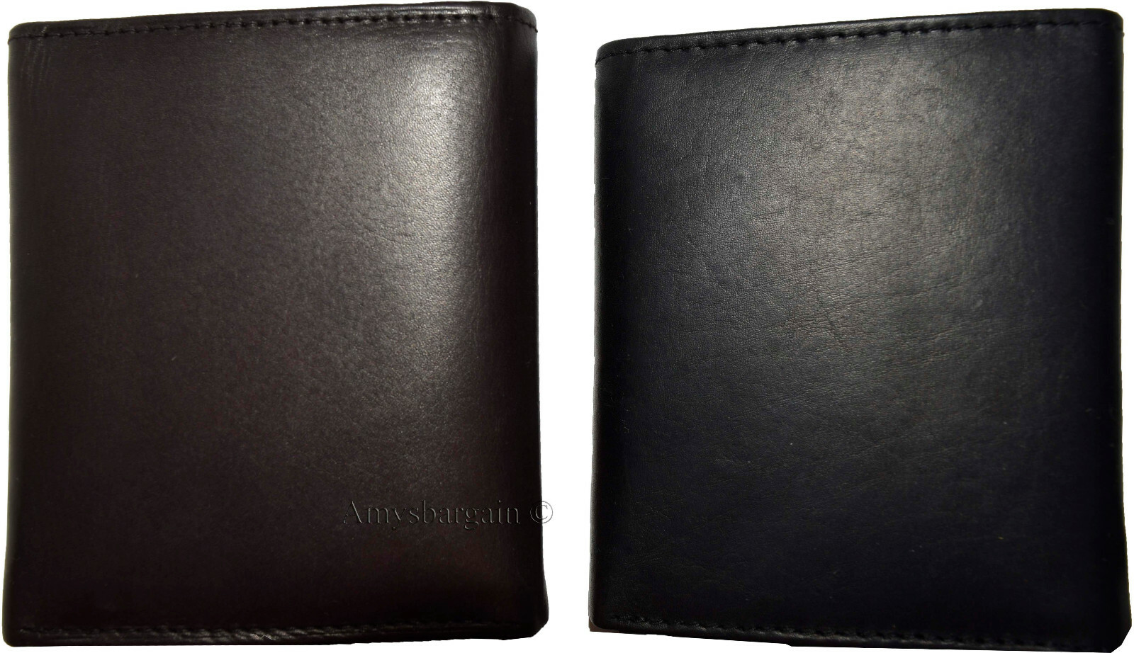 Lot of 12 Man's Trifold wallet genuine calfskin Leather credit card 2 bill slot - Image 7