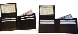 Lot of 12 Men's Bifold Calfskin leather wallet 2 Billfold pockets 7 card 1 ID BN - Image 12