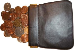 Lot of 12 New Leather Squeeze change purse metal framed squeeze Coin Change Case - Image 11