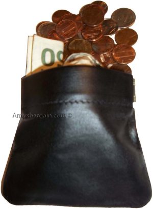 Lot of 12 New Leather Squeeze change purse metal framed squeeze Coin Change Case - Image 8
