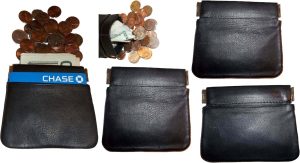 Lot of 12 New Leather Squeeze change purse metal framed squeeze Coin Change Case - Image 9