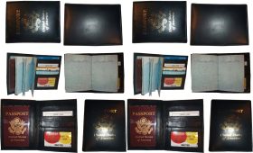 Lot of 12. Passport case ID Lambskin passport holder in USA Leather case