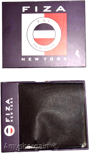 Lot of 2 FIZA NY Leather man's Tri-fold wallet Black Billfold wallet New in Box - Image 5