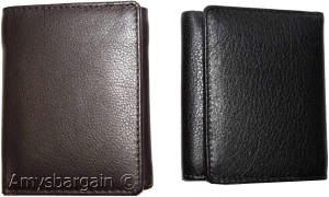 Lot of 2 FIZA NY Leather man's Tri-fold wallet Black Billfold wallet New in Box - Image 6