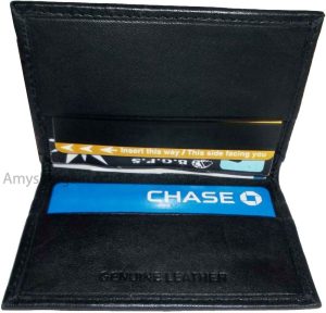 Lot of 2 Leather business card credit card case ID ATM wallet Card carrier new - Image 3