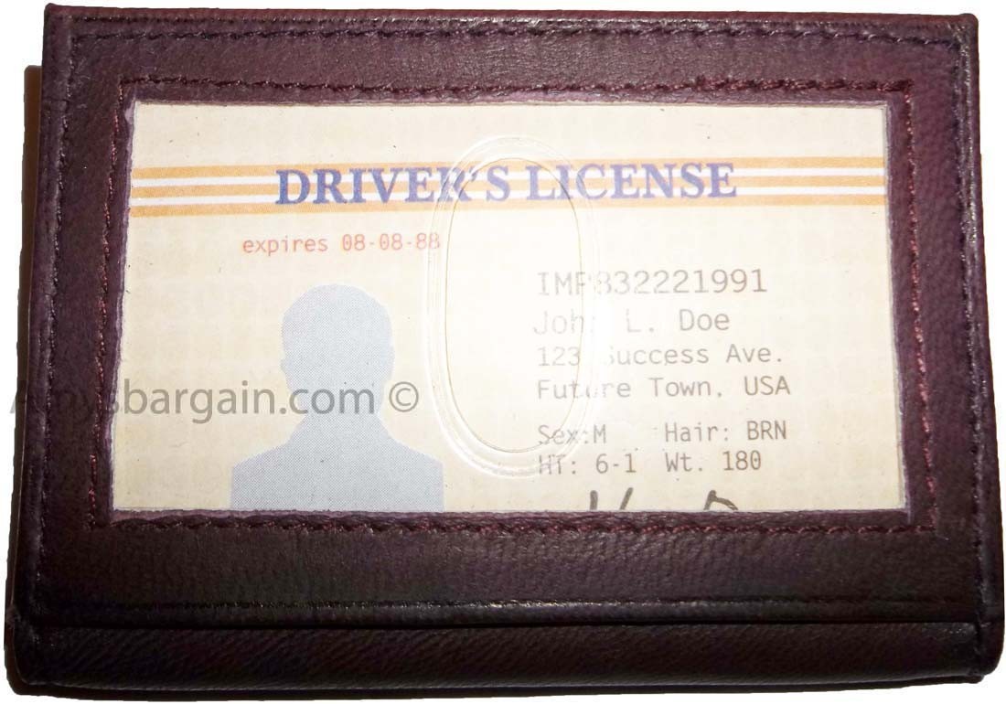 Lot of 2 Leather business card credit card case ID ATM wallet Card carrier new - Image 12