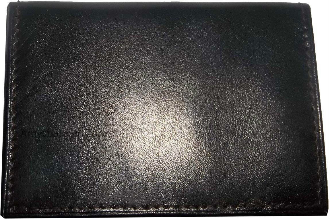 Lot of 2 Leather case fits 40 Business Cards. Credit Card ID Holder card case - Image 3