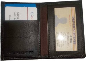 Lot of 2 Leather case fits 40 Business Cards. Credit Card ID Holder card case - Image 5