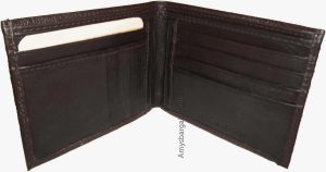 Lot of 2 Men's Bifold leather Wallet Unbranded Brown billfold men's wallet BNWT - Image 4