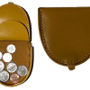 Lot of 2 New Camel Leather change purse Coin case Coin holder change case