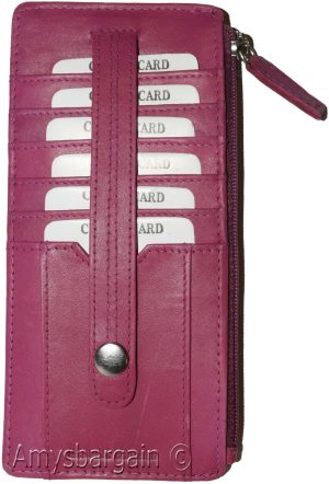 Lot of 2 card case multiple card organizer credit card bills wallet change purse - Image 10