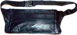 Lot of 2 flat leather waist pouch waist bag leather bag fanny pack flat pack new - Image 11