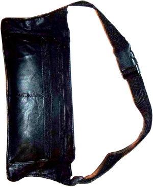 Lot of 2 flat leather waist pouch waist bag leather bag fanny pack flat pack new - Image 12