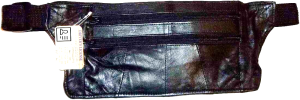 Lot of 2 flat leather waist pouch waist bag leather bag fanny pack flat pack new - Image 5