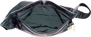Lot of 2 flat leather waist pouch waist bag leather bag fanny pack flat pack new - Image 6