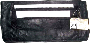 Lot of 2 flat leather waist pouch waist bag leather bag fanny pack flat pack new - Image 9