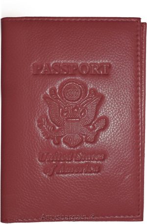 Lot of 2 passport case leather pink passport Cover wallet credit card ID holder - Image 5