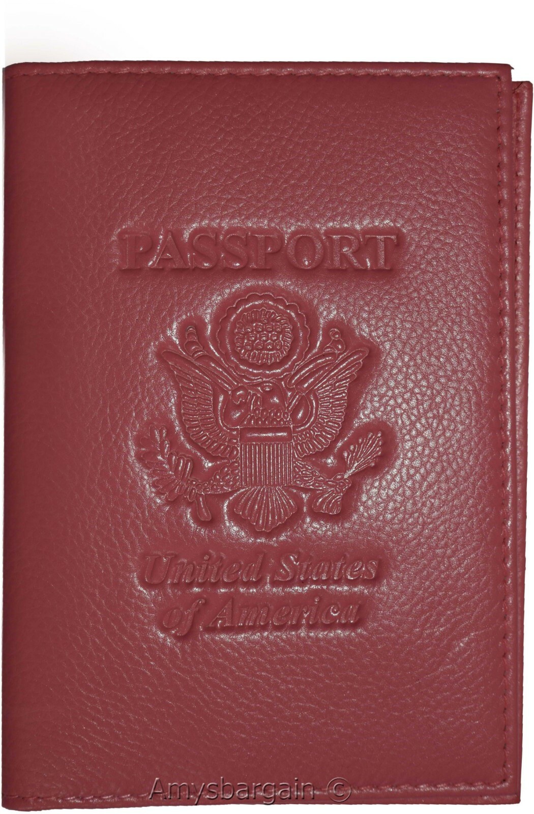 Lot of 2 passport case leather pink passport Cover wallet credit card ID holder - Image 5