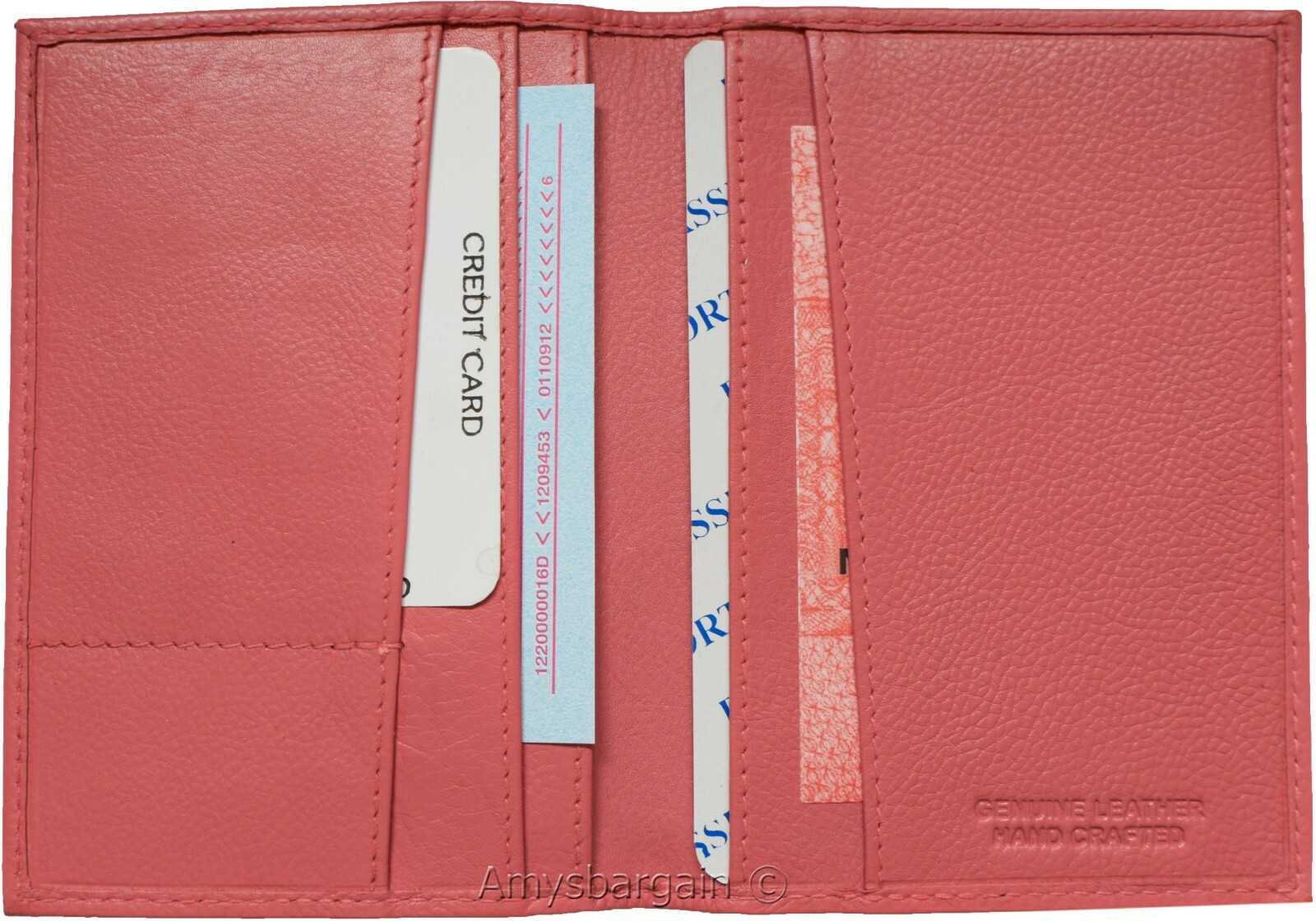 Lot of 2 passport case leather pink passport Cover wallet credit card ID holder - Image 6