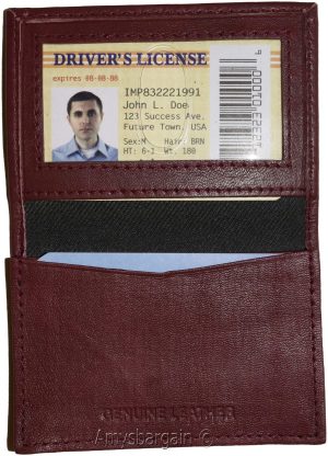 Lot of 2 women men's Leather Business Credit Card ID card Holder fifty cards - Image 4