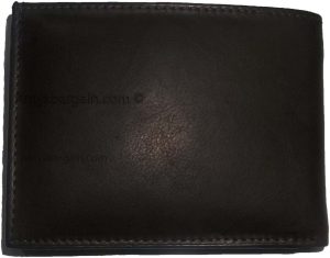 Lot of 3 Men's Black Bifold Calfskin leather 2 Bill slots 7 card 1 ID Window NWT - Image 5