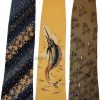 Lot of 3 Men's tie Cutter & Buck Designer Silk Men's Neck Wear Made in USA L8