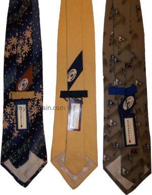 Lot of 3 Men's tie Cutter & Buck Designer Silk Men's Neck Wear Made in USA L8 - Image 5