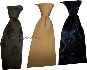 Lot of 3 Men's tie Cutter and Buck Designer Silk Men's Tie Neck Wear Made in USA - Image 3