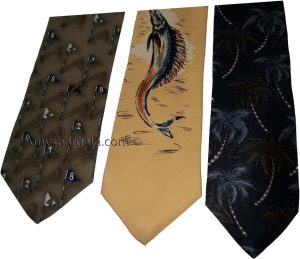 Lot of 3 Men's tie Cutter and Buck Designer Silk Men's Tie Neck Wear Made in USA - Image 5