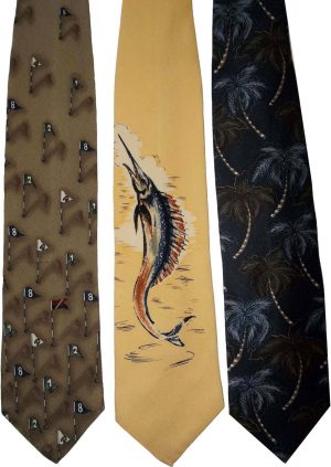 Lot of 3 Men's tie Cutter and Buck Designer Silk Men's Tie Neck Wear Made in USA - Image 6