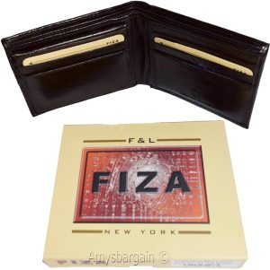 Lot of 3 Men's wallet Billfold Leather Wallet 9 card Brown leather wallet in box - Image 5