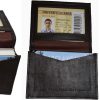 Lot of 3 New Leather Business card case, Brown Credit card ID leather case new