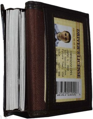Lot of 3 New Leather Business card case, Brown Credit card ID leather case new - Image 13