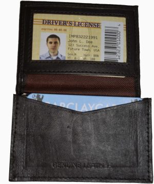 Lot of 3 New Leather Business card case, Brown Credit card ID leather case new - Image 10