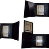 Lot of 3 New Trifold Leather Man’s wallet 2 ID 6 card 2 bill slots new wallet
