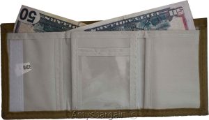 Lot of 3 New men's Trifold wallet, open billfold wallet. 3 pocket man's wallet - Image 7