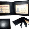 Lot of 3 men's leather wallet credit card holder 3 ID window billfold new wallet