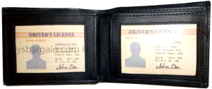 Lot of 3 men's leather wallet credit card holder 3 ID window billfold new wallet - Image 3