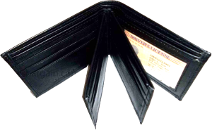 Lot of 3 men's leather wallet credit card holder 3 ID window billfold new wallet - Image 5