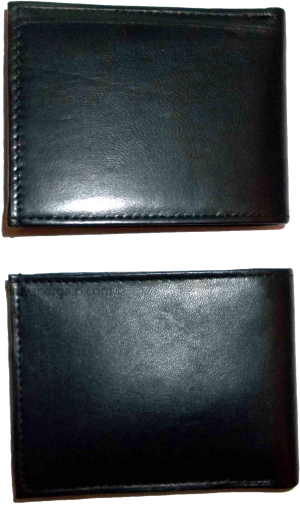 Lot of 3 men's leather wallet credit card holder 3 ID window billfold new wallet - Image 7