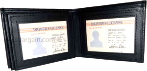 Lot of 3 men's leather wallet credit card holder 3 ID window billfold new wallet - Image 8